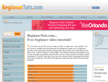Tablet Screenshot of beginnertuts.com